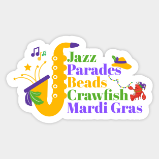 Mardi Gras Masquerade Mask Bead Parade Women Men Kids Sticker